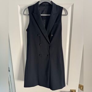 Navy Theory Long Vest